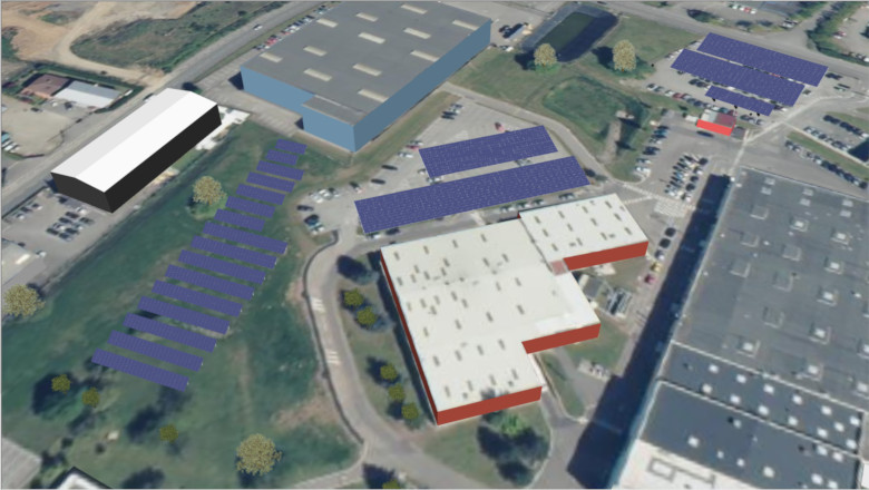 Implantations projets solaires – Entreprise MERSEN – Saint-Bonnet-de-Mure (69)