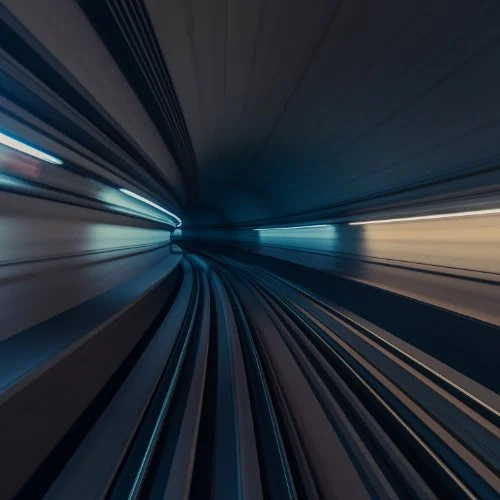 view of railway tunnel