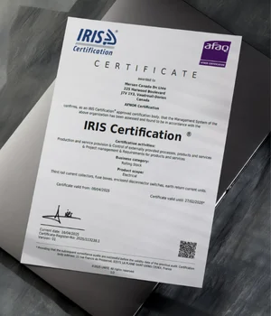 Dorion IRIS certificate